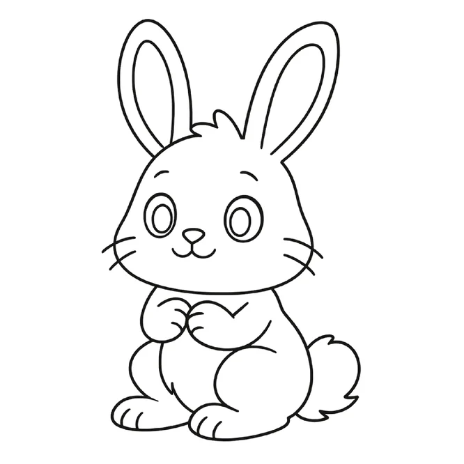 Desenhos de coelho para imprimir e colorir - educação infantil (página 1)